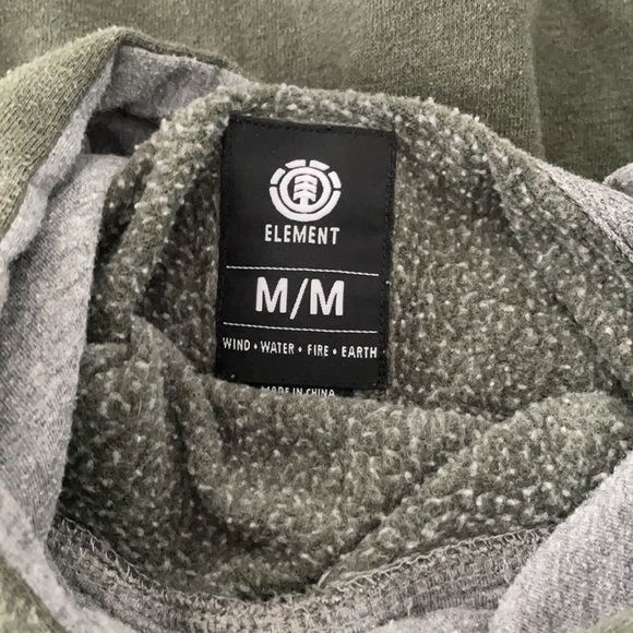 Element Green Gray Hoodie - Picture 3 of 3